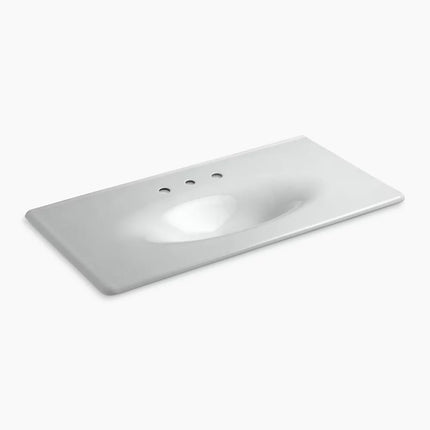 Kohler Iron/Impressions 43" Enameled cast iron vanity top with integrated oval sink K-3052-8-95 - Plumbing Market