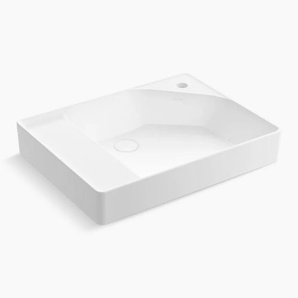 Kohler Spacity 24" fireclay vanity top with integrated square sink K-31554-0 - Plumbing Market