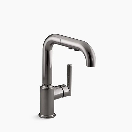 Kohler Purist Pull-out kitchen sink faucet with three-function sprayhead K-7506-TT - Plumbing Market