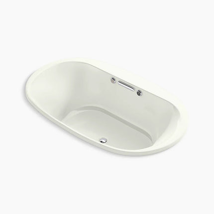 Kohler Underscore 71-1/2" x 41-1/2" drop-in Heated BubbleMassage air bath with Bask heated surface K-5718-GHW-NY - Plumbing Market