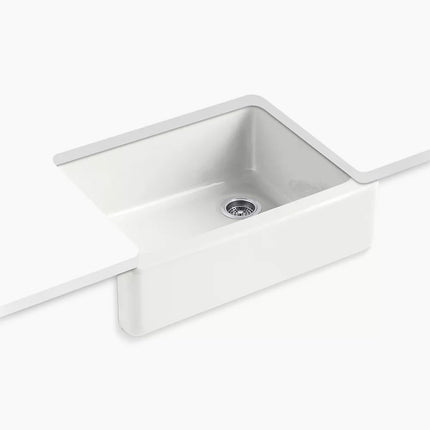 Kohler Whitehaven 29-3/4" undermount single-bowl farmhouse kitchen sink K-6487-FF - Plumbing Market