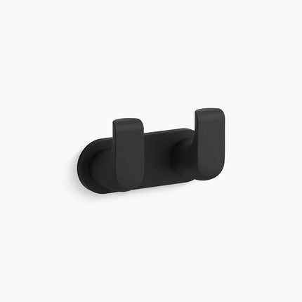 Kohler Avid Double robe hook K-97500-BL - Plumbing Market