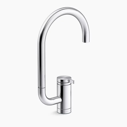 Kohler Components Single-handle bar sink faucet with two-function extended-reach spout K-28277-CP - Plumbing Market