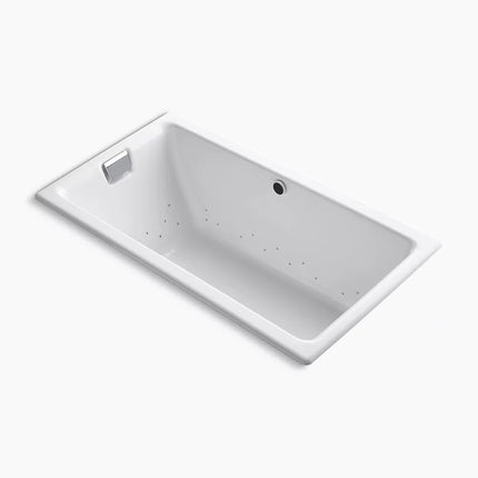 Kohler Tea-for-Two 66" x 36" drop-in Heated BubbleMassage air bath K-856-GHCP-0 - Plumbing Market