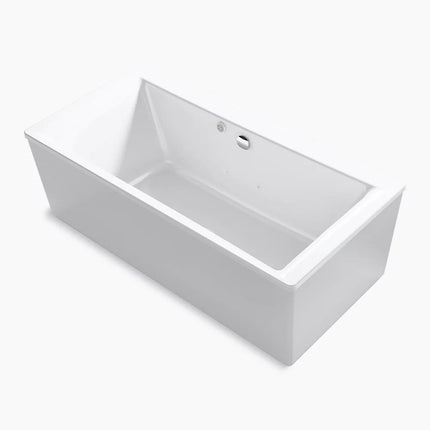 Kohler Stargaze 72" x 36" freestanding Heated BubbleMassage air bath with straight shroud K-1958-GH-0 - Plumbing Market