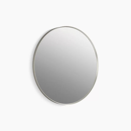 Kohler Essential 28" round framed mirror K-26050-BNL - Plumbing Market