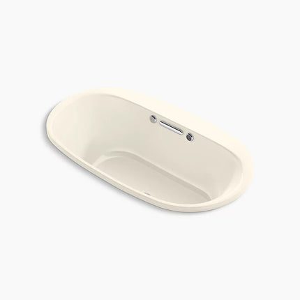 Kohler Underscore 66" x 36" drop-in Heated BubbleMassage air bath with Bask heated surface K-5716-GHW-96 - Plumbing Market