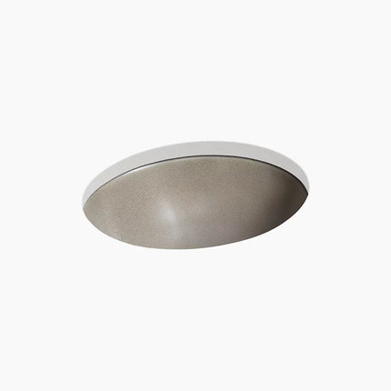 Kohler Shagreen Caxton 19-1/4" oval undermount bathroom sink, no overflow K-77635-SSP - Plumbing Market