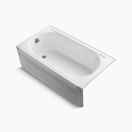 Kohler Memoirs 60" x 33-3/4" alcove BubbleMassage air bath, left drain K-723-GBN-0 - Plumbing Market