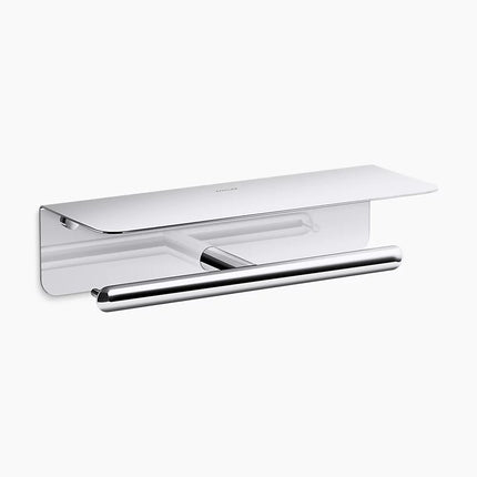 Kohler Kumin Covered double toilet paper holder K-29224-CP - Plumbing Market