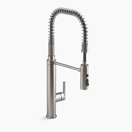 Kohler Purist Semi-professional kitchen sink faucet with three-function sprayhead K-24982-VS - Plumbing Market