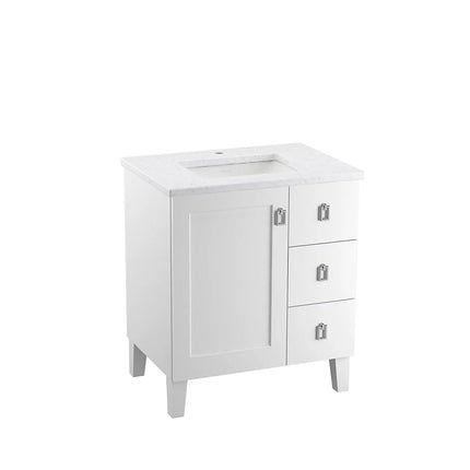 Kohler Poplin 30" bathroom vanity cabinet K-99530-LGR-1WA - Plumbing Market