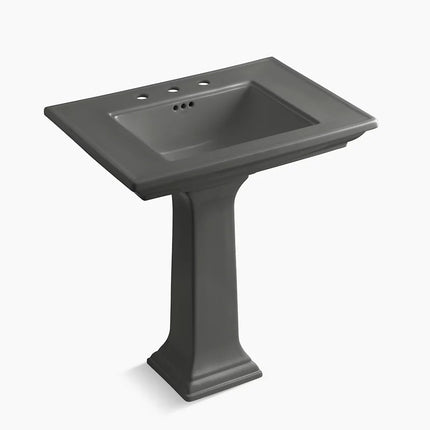 Kohler Memoirs Stately 30-3/4" rectangular pedestal bathroom sink K-2268-8-58 - Plumbing Market