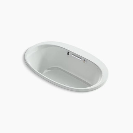 Kohler Underscore 59-3/4" x 35-3/4" drop-in Heated BubbleMassage air bath with Bask heated surface K-5714-GHW-95 - Plumbing Market