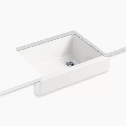 Kohler Whitehaven 29-1/2" undermount single-bowl farmhouse kitchen sink K-6486-FF - Plumbing Market