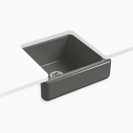 Kohler Whitehaven 23-1/2" undermount single-bowl farmhouse kitchen sink K-5664-58 - Plumbing Market