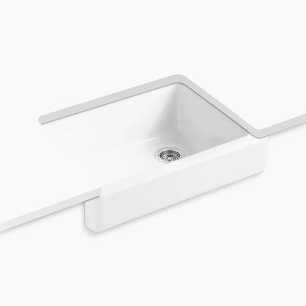 Kohler Whitehaven 29-1/2" undermount single-bowl farmhouse kitchen sink K-6486-0 - Plumbing Market