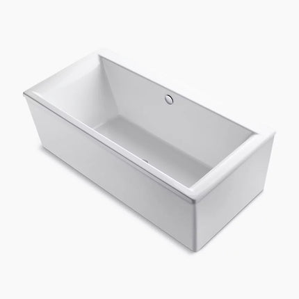Kohler Stargaze 72" x 36" freestanding bath with straight shroud K-6366-0 - Plumbing Market