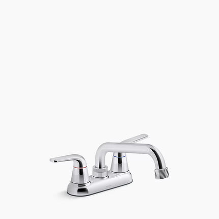 Kohler Jolt Two-handle utility sink faucet with 3/4" threaded GHT spout K-30619-CP - Plumbing Market