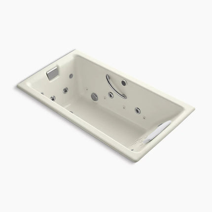 Kohler Tea-for-Two 66" x 36" drop-in Effervescence whirlpool bath K-856-V-96 - Plumbing Market