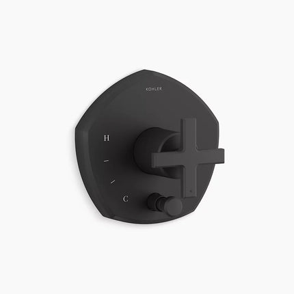 Kohler Occasion Rite-Temp Vlv Trm W/Div T27044-3-BL - Plumbing Market