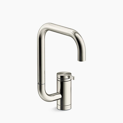 Kohler Components Single-handle bar sink faucet with two-function extended-reach spout K-28290-SN - Plumbing Market