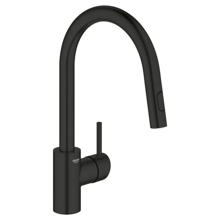 Grohe CONCETTO OHM SINK PULL-OUT SPRAY, US Matte Black 326652433 - Plumbing Market