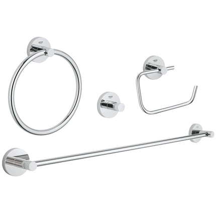 Grohe ESSENTIALS ACCESSORIES SET MASTER 4-IN-1 Chrome 40823001 - Plumbing Market