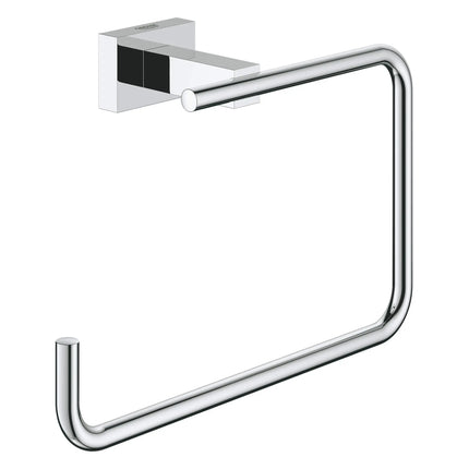 Grohe ESSENTIALS CUBE 8IN TOWEL RING Brushed Cool Sunrise 40510GN1 - Plumbing Market