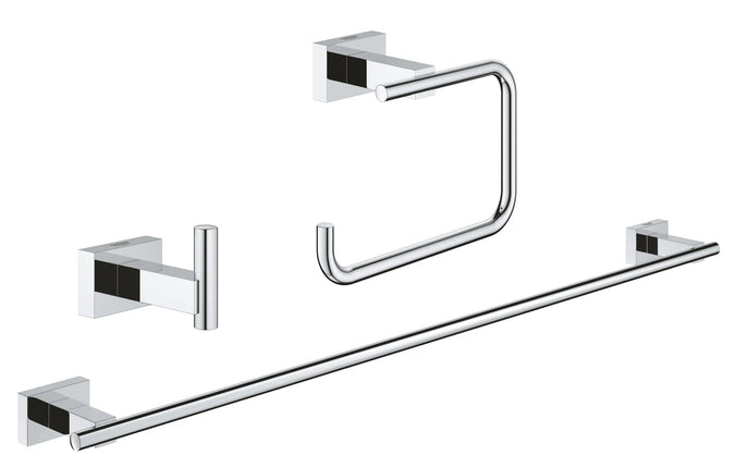 Grohe ESSENTIALS CUBE ACC.SET GUEST 3-IN-1 Chrome 40777001 - Plumbing Market