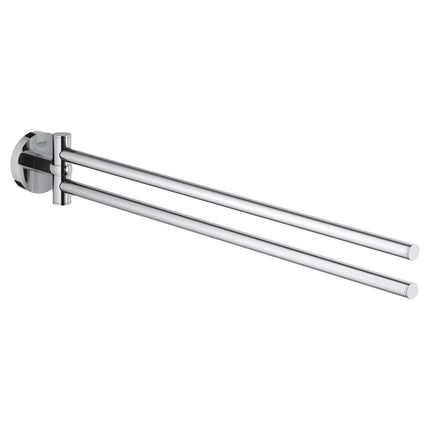 Grohe ESSENTIALS DOUBLE TOWEL BAR Chrome 40371001 - Plumbing Market