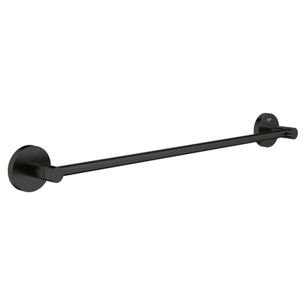 Grohe ESSENTIALS TOWEL RAIL 450MM Matte Black 406882431 - Plumbing Market