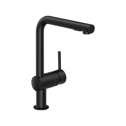 Grohe MINTA OHM SINK L-SPOUT PULL-OUT SPRAY US Matte Black 303002430 - Plumbing Market