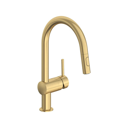 Grohe MINTA SINGLE HDL FAUC KITCH C-SP PD DUAL Brushed Cool Sunrise 31378GN3 - Plumbing Market
