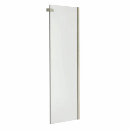 Halo Return Panel for 42 in. Base with Clear glass in Brushed Nickel - Plumbing Market