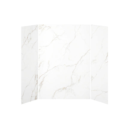 Kalia 32x60x32 Gold Minerals #510 60x32 3-Panel Shower Wall Kit for Alcove Installation - Gold Minerals #510 Gloss WA2012-510-001 - Plumbing Market