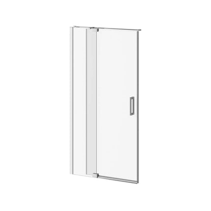 Kalia DISTINK 42''x77'' 2-Panel Pivot Shower Door for Alcove Inst. (Reversible) Chrome Clear Duraclean Glass DR1739-110-003 - Plumbing Market