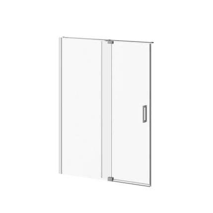 Kalia DISTINK 60''x77'' 2-Panel Pivot Shower Door for Alcove Inst. (Reversible) Chrome Clear Duraclean Glass DR1742-110-003 - Plumbing Market