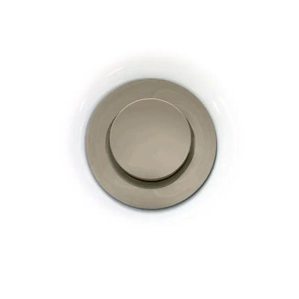 Kalia Push Drain With Overflow Assembly with 35.5mm Cap Brushed Nickel AC1327-120 - Plumbing Market