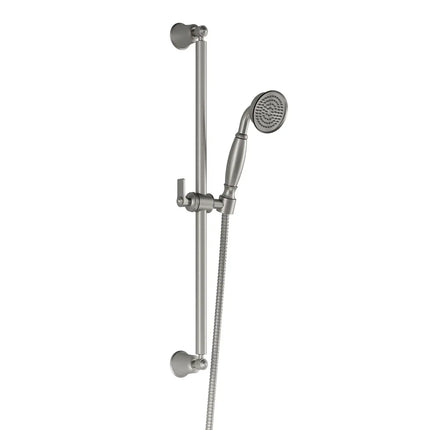Kalia RUSTIK Handshower, Wallbar and 60'' Flexible and Soft Metal Hose Assembly Pure Nickel PVD BF1529-125 - Plumbing Market