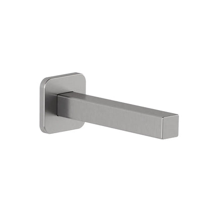 Kalia ½'' Cooper "Slip Fit" Inlet or Male Water ½ NPT with 76mm (3'') Adjustment Square Tub Spout Pure Nickel PVD 104293-125 - Plumbing Market