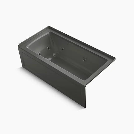 Kohler Archer 60" x 30" alcove Heated BubbleMassage air bath and whirlpool, right drain K-1947-XGHRA-58 - Plumbing Market