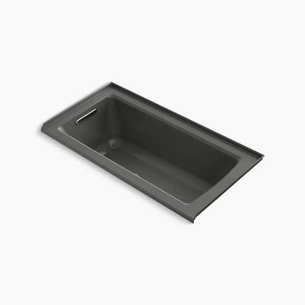 Kohler Archer 60" x 30" alcove Heated BubbleMassage air bath, left drain K-1947-GHLF-58 - Plumbing Market