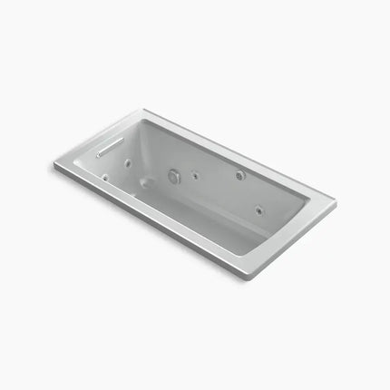 Kohler Archer 60" x 30" drop-in Heated BubbleMassage air bath with whirlpool K-1947-XHGH-95 - Plumbing Market
