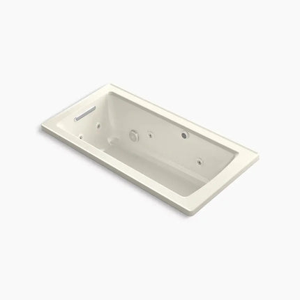 Kohler Archer 60" x 30" drop-in Heated BubbleMassage air bath with whirlpool K-1947-XHGH-96 - Plumbing Market