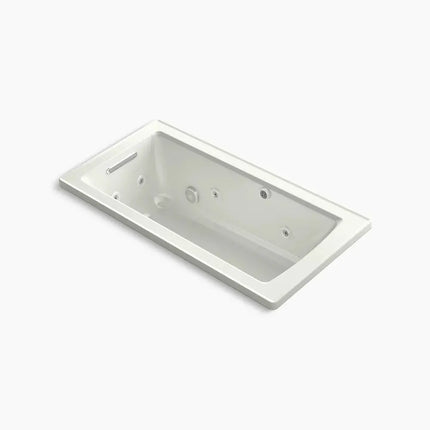Kohler Archer 60" x 30" drop-in Heated BubbleMassage air bath with whirlpool K-1947-XHGH-NY - Plumbing Market