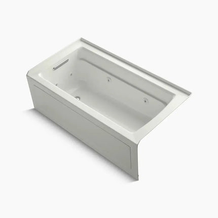 Kohler Archer 60" x 32" alcove heated whirlpool bath, left drain K-1122-HL-NY - Plumbing Market