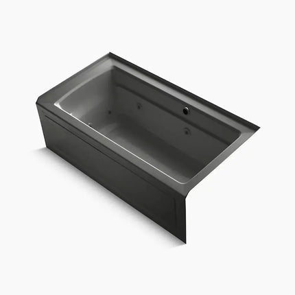 Kohler Archer 60" x 32" alcove whirlpool bath with Bask heated surface, right drain K-1122-RAW-58 - Plumbing Market