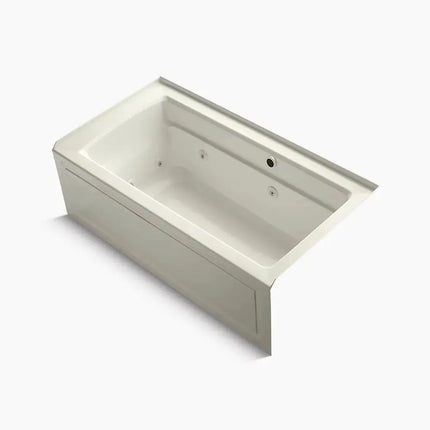Kohler Archer 60" x 32" alcove whirlpool bath with Bask heated surface, right drain K-1122-RAW-96 - Plumbing Market