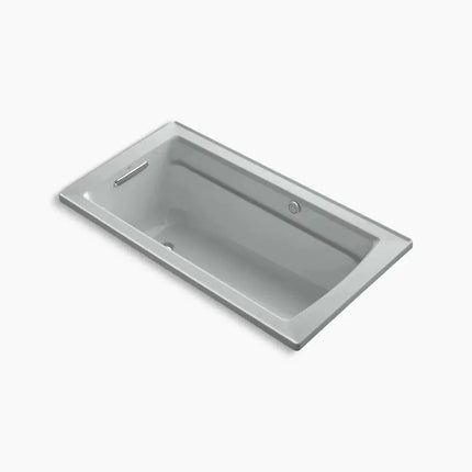 Kohler Archer 60" x 32" drop-in Heated BubbleMassage air bath with Bask heated surface K-1122-GHW-95 - Plumbing Market